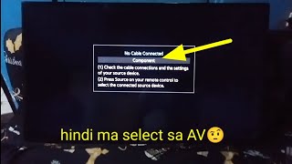 Samsung smart tv AV input not working