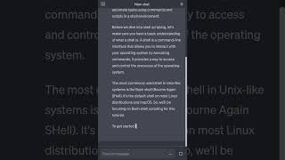 #shellscripting #chatgpt #bard Learn shell scripting using chatgpt