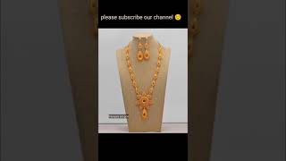 Different African gold necklace designs. Long necklace designs collection.❣️