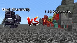 Mech Monstrosity vs 1.19 Monstrosity  Minecraft  Mob Battle