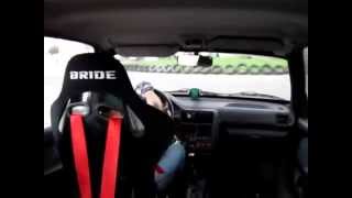 Pair Race onboard Peugeot 106 S16 GTI vs Mitsubishi colt