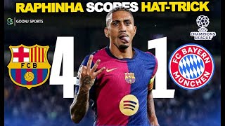 BARCA THRASH BAYERN 4-1 AS RAPHINHA SCORES HAT-TRICK | Goonj Sports