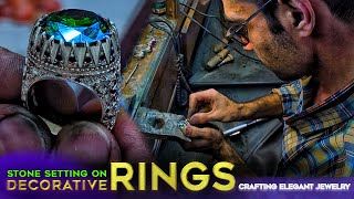 "Stone Setting on Decorative Rings: Crafting Elegant Jewelry with Precision | Career Story"