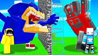 SHIN SONIC VS TITAN SPEAKER MAN! | Minecraft