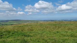 Looking towards Preston and Blackpool (to the right of the turbines).