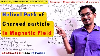 #12 Helical Path of charged particle in magnetic field || Helix NEET JEE CBSE class 12