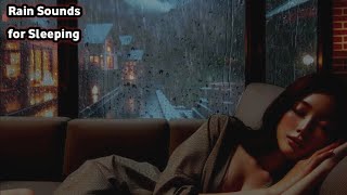 Sleep Soundly with Rain and Thunder | Relaxing Bedroom Ambience with Mountain Scenery