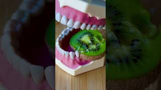 Dental experement / teeth vs kiwi #shorts #short