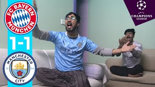 MAN CITY ADVANCE TO THE SEMI FINAL | CITY 1-1 BAYERN REACTION | HAALAND PENALTY MISS REACTION SAM JR