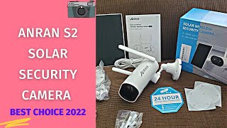 ANRAN S2 Solar Security Camera Outdoor with Solar Panel Review & Unbox