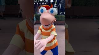 Phineas dancing at Disney’s Hollywood Studios #phineasandferb