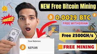 NEW BITCOIN CLOUD MINING WEBSITE | EARN $270+ Daily 🔥 Zero Investment