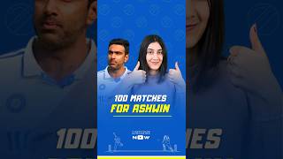 Ashwin's 100 TEST Triumph! 🥳🏏 #shorts #viral #shortsvideo