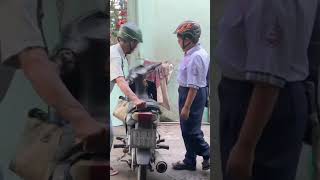 Con Chưa Lên Xe Ba Chạy Rồi #Ân Nhân Vlog #Nhân #shorts