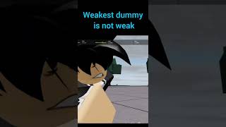 I got Destroyed by Weakest Dummy☠️/The Strongest battlegrounds #roblox #shorts #tsb #bossfight