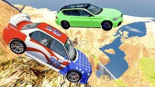 Jumping And Falling Cars - Crash Mountain Map | BeamNG Drive Gameplay #16 | Live Stream