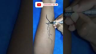 How to make simple tattoo at home 41 #tattoo #tattootrends #tattooart #tattooartist