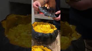 Grilled meat pumpkin