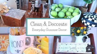 Cleaning Motivation & Putting up Everyday Summer Decor