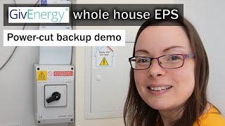 GivEnergy whole house EPS - power cut backup demo