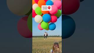 KAMU BISA TERBANG DENGAN BERAPA BALON? #balloon #funny #challenge