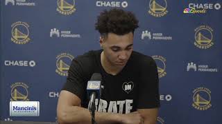 Trayce Jackson-Davis Postgame Interview | Golden State Warriors lose to Dallas Mavericks 109-99