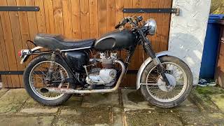 Triumph T90 500cc project bike for sale on eBay