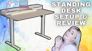 Fezibo Jasper Standing Desk Review: Ultimate Gamechanger with LED & Drawer!