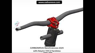 Carbonrevo Dualtron Stem Extension 2024 with Aftermarket Handlebar