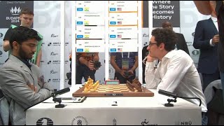 Gukesh (2764) vs Fabiano Caruana (2798) - FIDE Chess Olympiad 2024