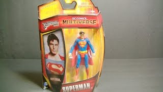 DC Comics Multiverse SUPERMAN The MOVIE Chris Reeves toy review.