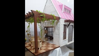 casa de madera para BARBIE! DIY - MINI HOUSE miniature house in wood. (DOLL HOUSE) BARBIE