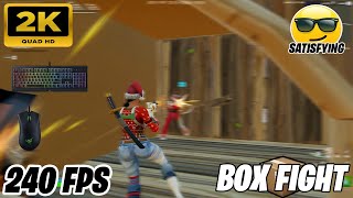 [ 2K | 240 FPS ] Relax & Chill😴| Fortnite ASMR | Box Fight📦Gameplay | Razer Cynosa Satisfying Sound😴