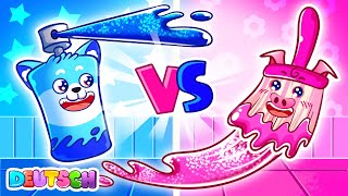 Blau und Rosa Haus - Lustige Kinderlieder 😻🐨🐰🦁 und Kinderreime von Lucky Zee Zee