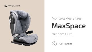 DE Montage des Avionaut MaxSpace  ans MaxSpace Comfort System + mit dem Gurt