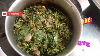 It is my first video in this I have made sarson ka sag #Renu Kitchen #sarson ka sag