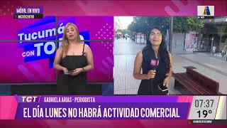 No habrá actividad comercial el día lunes