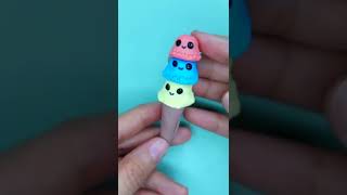 Kawaii Ice cream polymer clay art | Diy Works | #shorts