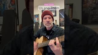 ‘Us And Them’ by Pink Floyd #shorts #acousticcover #acousticguitar #usandthem #pinkfloyd #70smusic