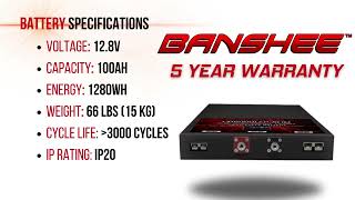 Need More Power? Discover the Banshee 12V 100Ah LiFePO4 Battery