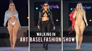 Walking in Hot Miami Styles Fashion Show at Art Basel