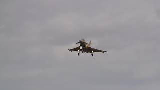 Landing of Typhoon ZR409 at Warton Aerodrome 21-03-18