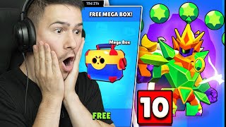 ОТВОРИХ 10 МЕГА БОКСА И ПОЛУЧИХ ТОЗИ СКИН😍Brawl Stars