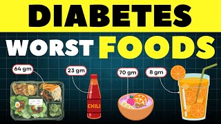 15 Worst Foods for DIABETICS | Diabetes foods to avoid | Reverse Diabetes