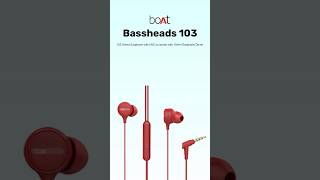 🤩 boAt Bassheads 103 Wired Earphones With Mic 💥 @boAt-lifestyle #boat #earphone #onlineshopping