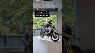 Suzuki V-strom 800 DE seat height check 😀 #suzuki #suzukivstrom #vstrom800de #vstrom #seatheight