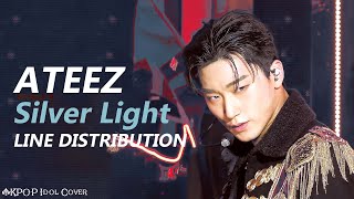 ATEEZ - Silver Light | Line Distribution (Color Coded)