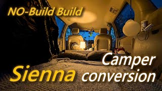 Sienna camping car by no-build build｜DIY leveling wooden flooring｜Self-guided road trip【EN Ver.】