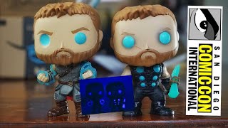 2018 SDCC Thor Ragnarok Funko Pop! GITD Thor with Odin Force