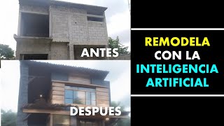 Ideas para remodelar un cuarto o una fachada con inteligencia artificial